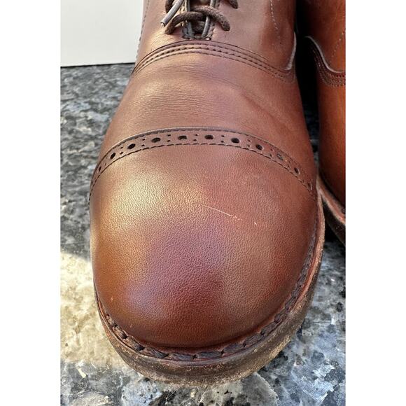 Allen Edmonds Strand Cap Toe Oxford Dress Leather Shoes Brown Men's Size 13 - Picture 5 of 14